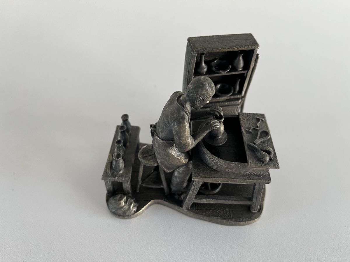 Statuette: Figur aus Zinn – Usato da Wetzikon ZH venduto da seli03 1