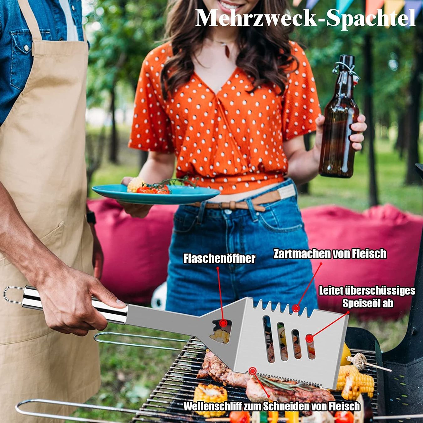 Set di posate: Grillbesteck Set 30 Grillzubehör – Nuovo e nell'imballaggio originale da Nuglar venduto da SaleRitter 4