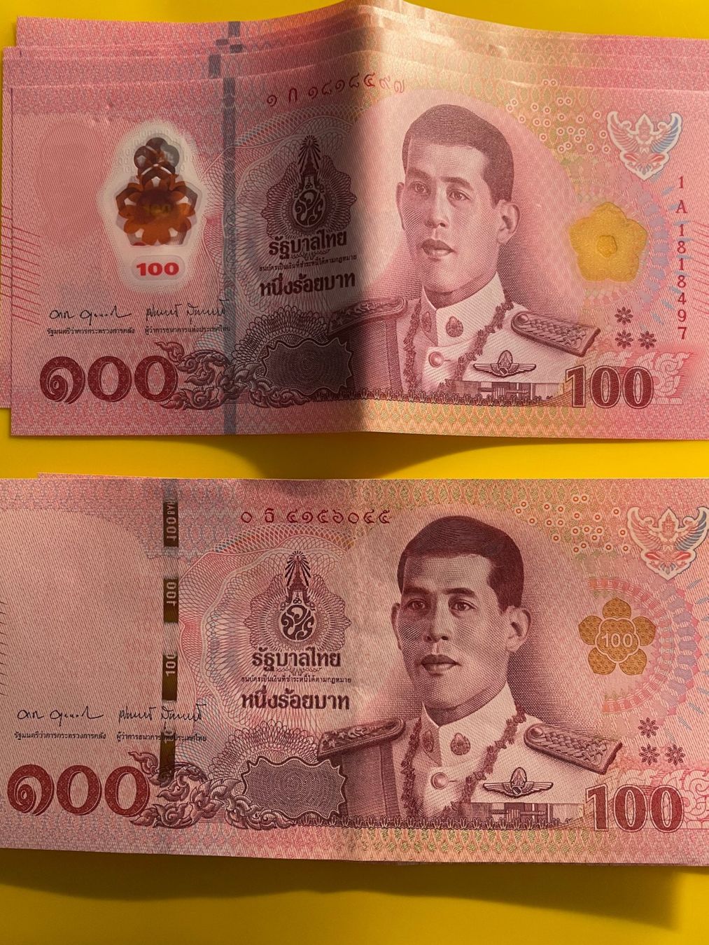 Banconote: 7x 100 thailändische Baht – Usato da Aesch BL venduto da masmusgo