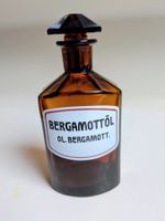 Alte Apothekerflasche Glas mit Glasstöpsel
