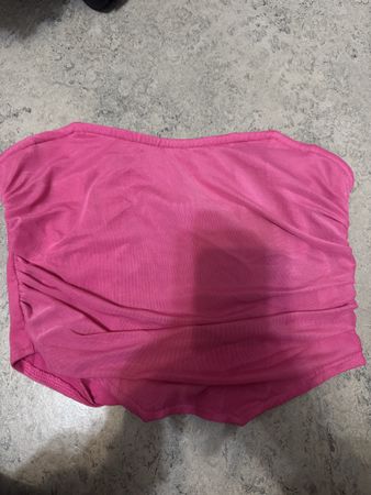 Pinkes Sommer Top, schulterfrei, Grösse M