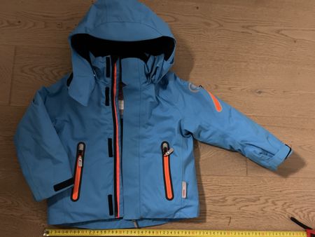 Reima Skijacke Winterjacke Gr 98 Blau/Orange