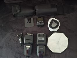 Blitzset Yongnuo YN600EX-RT Metz 58 AF-1 digital für Canon