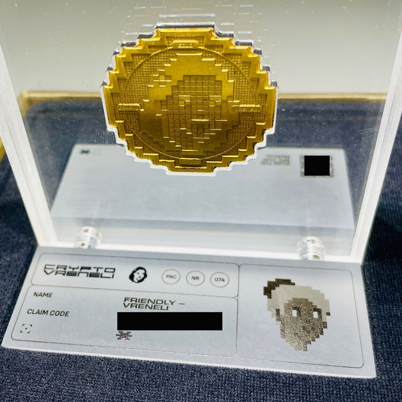 Tutti le monete: Gold Crypto Vreneli - 1 oz - Friendly Vreneli Nr. 74/100 – Nuovo e nell'imballaggio originale da Weggis venduto da mcmad 3