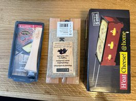 Set für Käseliebhaber (Brett mit Messer, Raclette Optionen)