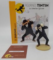 Figurine Tintin Dupond engoncé n°4 Hergé avec livret