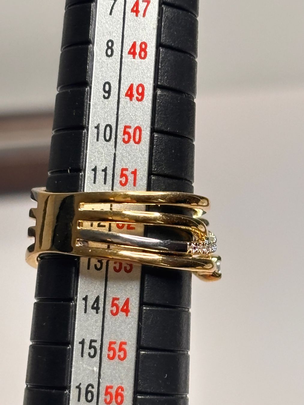 Anelli: Bague croisée plaquée or & diamants – Nuovo (secondo la descrizione) da Lausanne venduto da mel2dreams 6