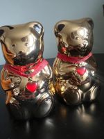 Lindt Gold Bär Teddy BÄR Goldbär Porzellan 14 K vergoldet