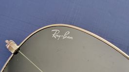 original 80er Vintage Ray Ban Aviator Large Metall silber