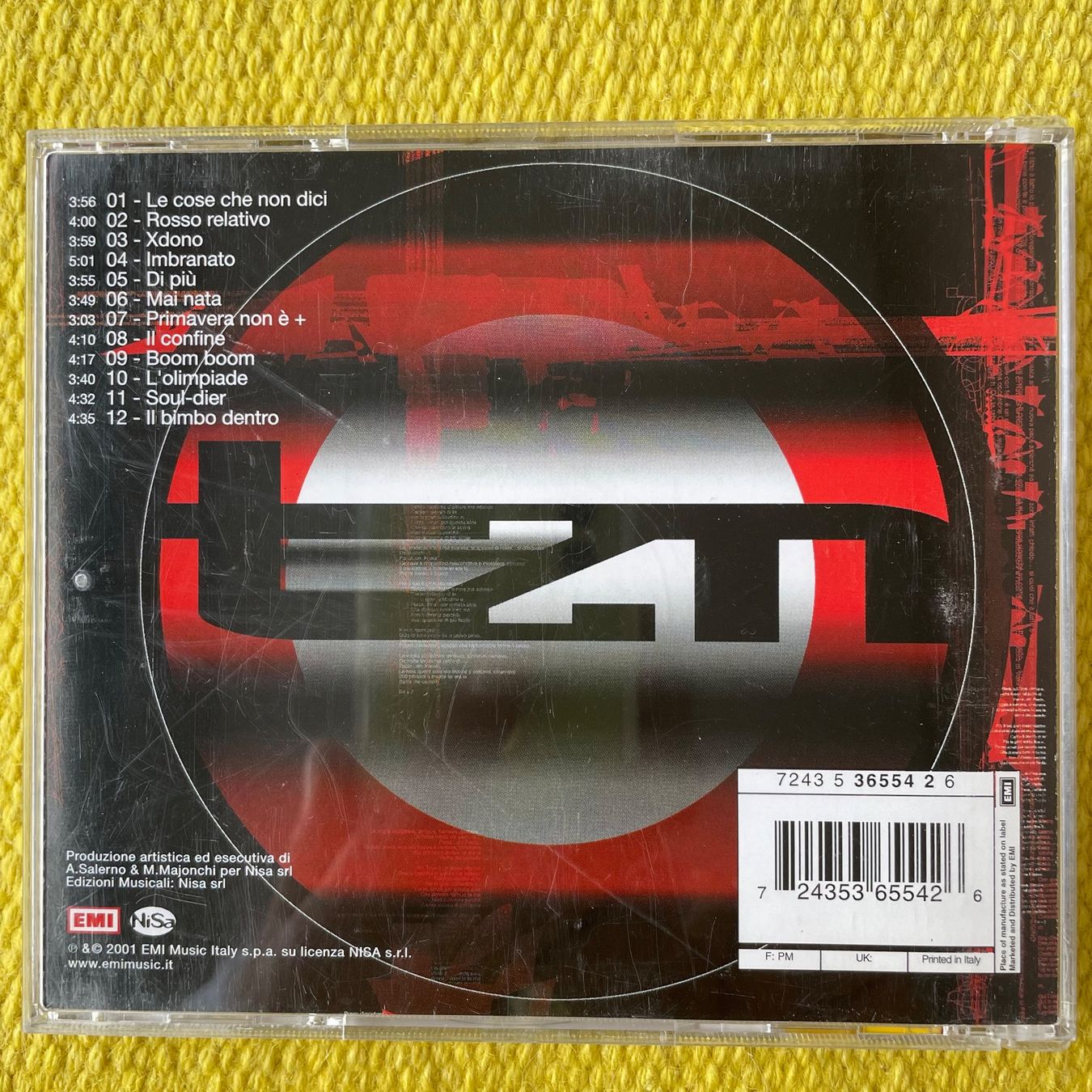 CD: TIZIANO FERRO-ROSSO RELATIVO – Usato da Rorschacherberg venduto da CD-Roli 1