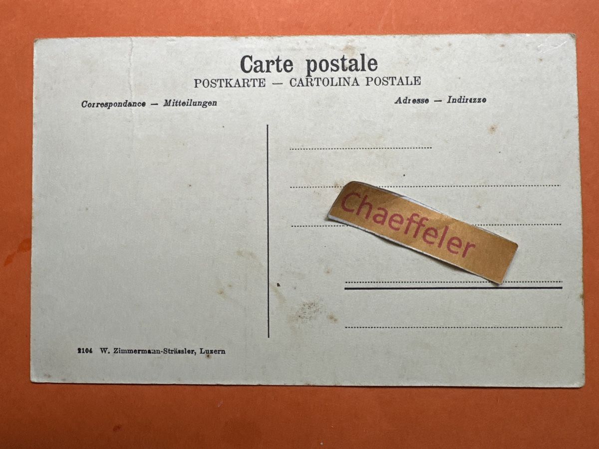 Cartoline postali: Brunnen von der Treib aus. – Usato da Zürich venduto da Chaeffeler 1