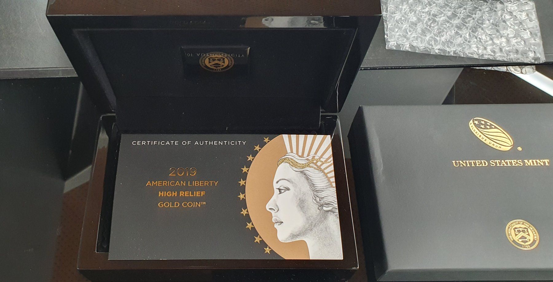 Tutti le monete: Goldmünze Liberty  2019 High Relief – Nuovo e nell'imballaggio originale da Greppen venduto da hploetscher 3