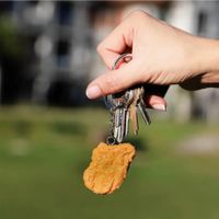 Schlüsselanhänger Chicken Nugget