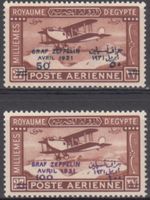 Ägypten Graf Zeppelin Flug Ägypten und Palästina 1931