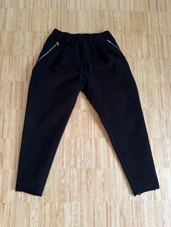 Song for the Mute Cropped Zip Trousers SFTM Hose Schwarz 32