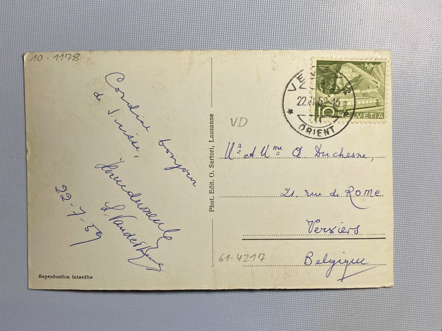 Cartes postales: Vevey, La Rade – D'occasion à Steg VS par danwer74 1