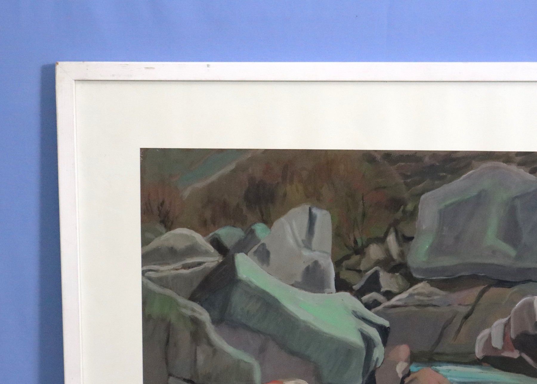 Dipinti: Walter Sommerauer 1909-1999, Tempera "Maggia bei Bignasco" – Usato da Zug venduto da Kunst-Fundgrube 6