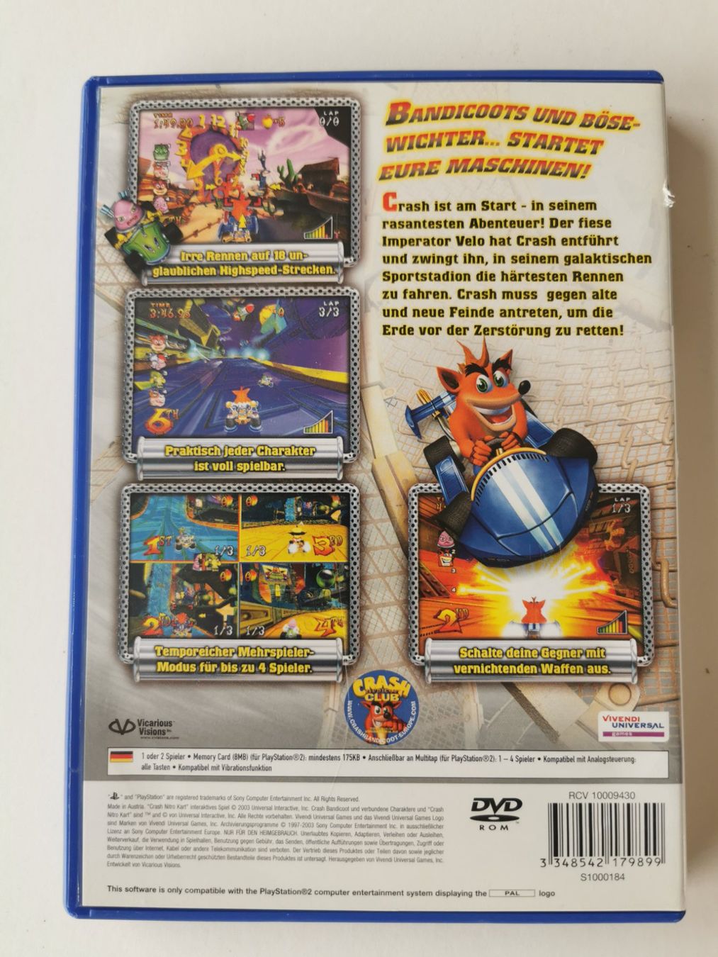 Giochi: Ps 2 - Crash Nitro Kart – Usato da Lenzburg venduto da eyworld 2