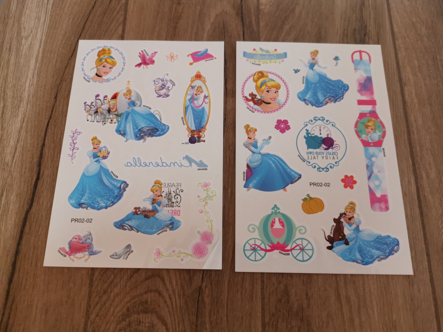 Sticker: Disney Cinderella Kinder Tattoo 2 Stück – Nuovo e nell'imballaggio originale da Fankhaus (Trub) venduto da sun_7677