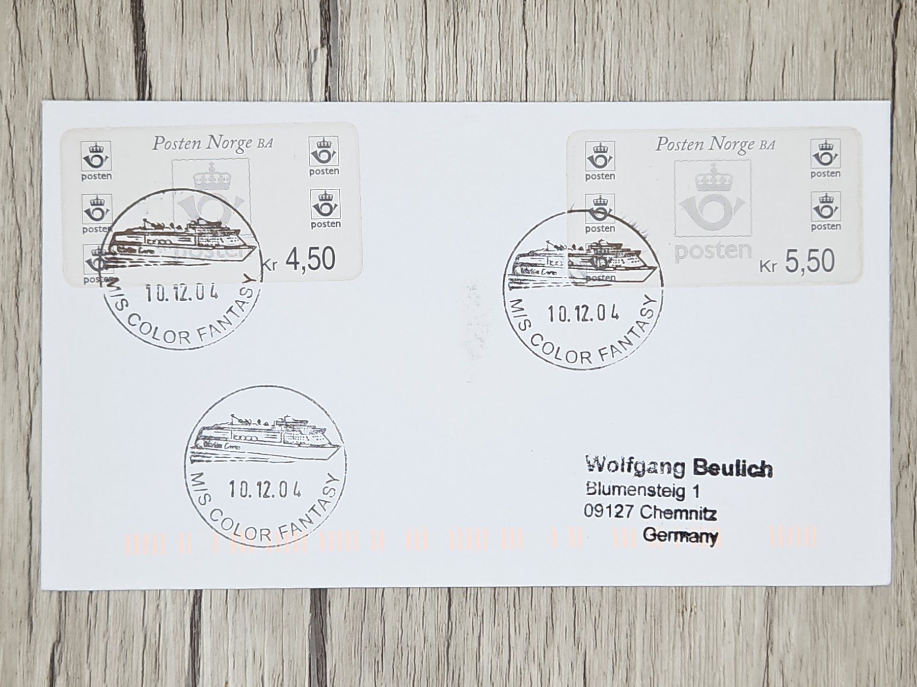 Tutti i francobolli: CL14 Enveloppe + Timbre Norvège 2004 – Usato da Cousset venduto da Patrick_Collections