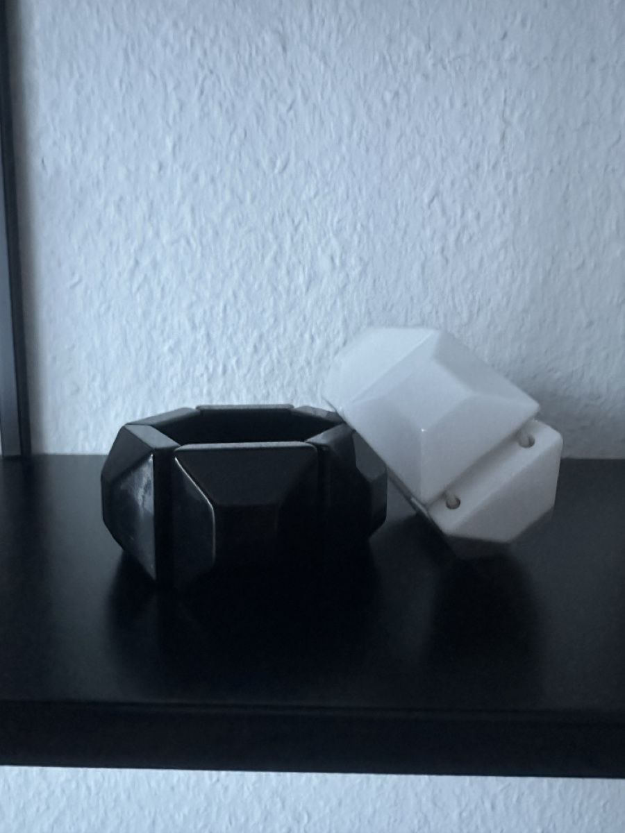 Bracciali & Braccialetti: 1980s Memphis Style Geometric Acrylic Bracelets – Usato da Affoltern am Albis venduto da Sveta75 8