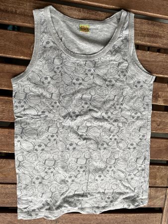 Celavi Jungen Unterhemd Trägershirt Gr. 140 Fussballmuster