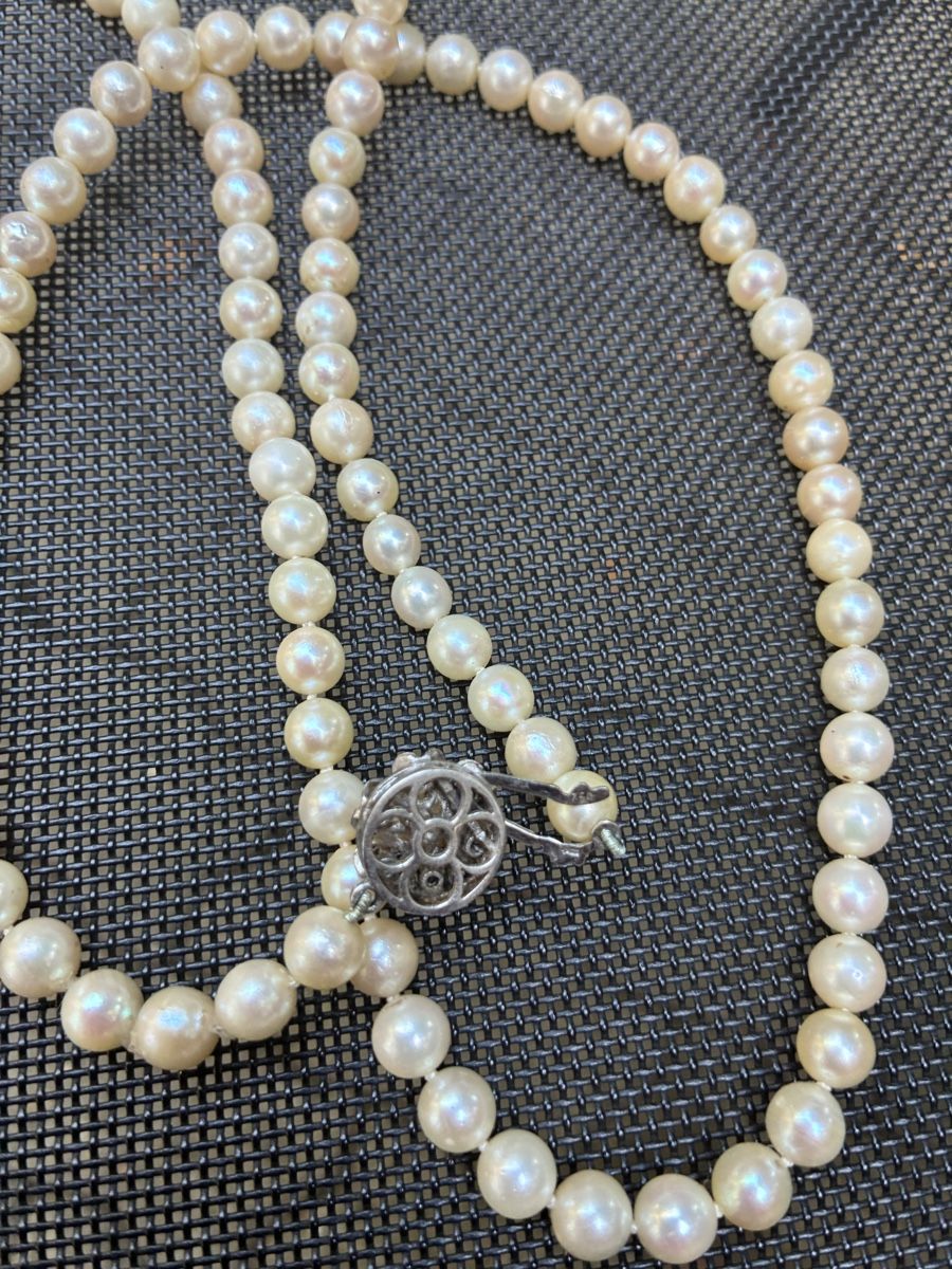 Ketten: Collier de perles avec saphirs – Neu (gemäss Beschreibung) aus Granges-Paccot von keopskephrem 3