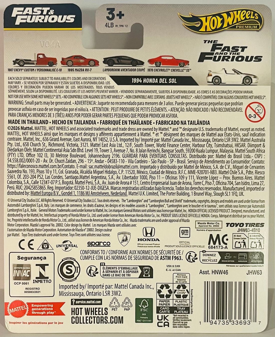 Hot Wheels Modellini d'auto: Hot Wheels - 1994 Honda Del Sol – Nuovo e nell'imballaggio originale da Brittnau venduto da tor129 1