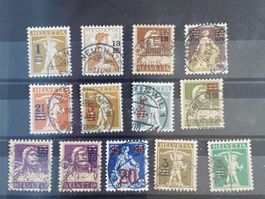 1867)  1915-1930 Aufbrauchsausgaben Satz Kt 130.-