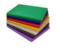 6 Schneidebretter GN 1/2, Polyethylen, 32.5 x 26.5 cm