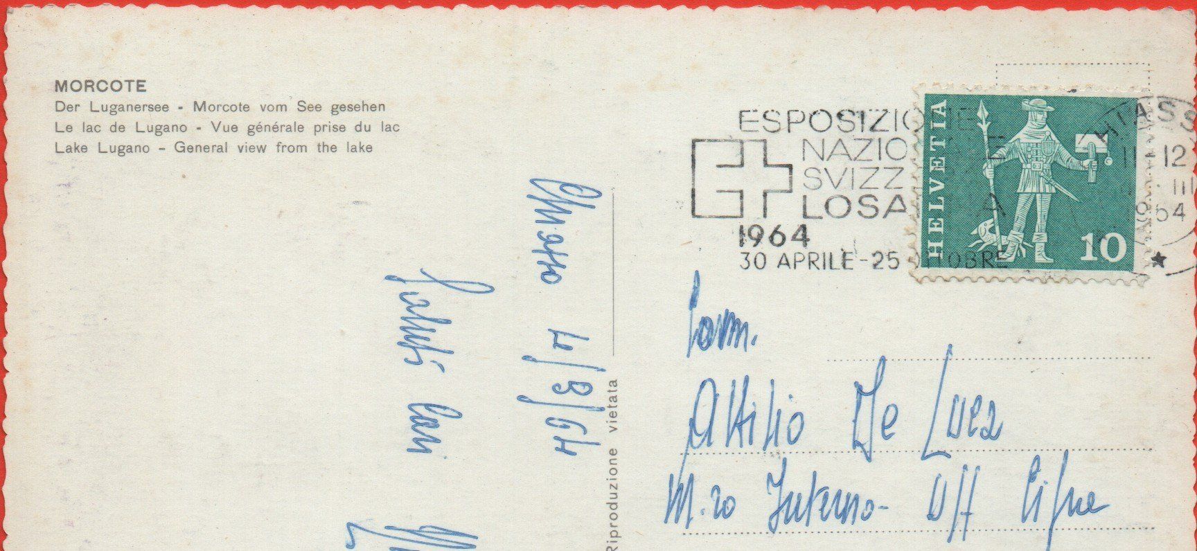 Cartes postales: MORCOTE – D'occasion à Jona par philajona 1