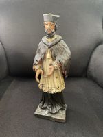Antike Holzfigur Heiliger, Handgeschnitzt, Rarität