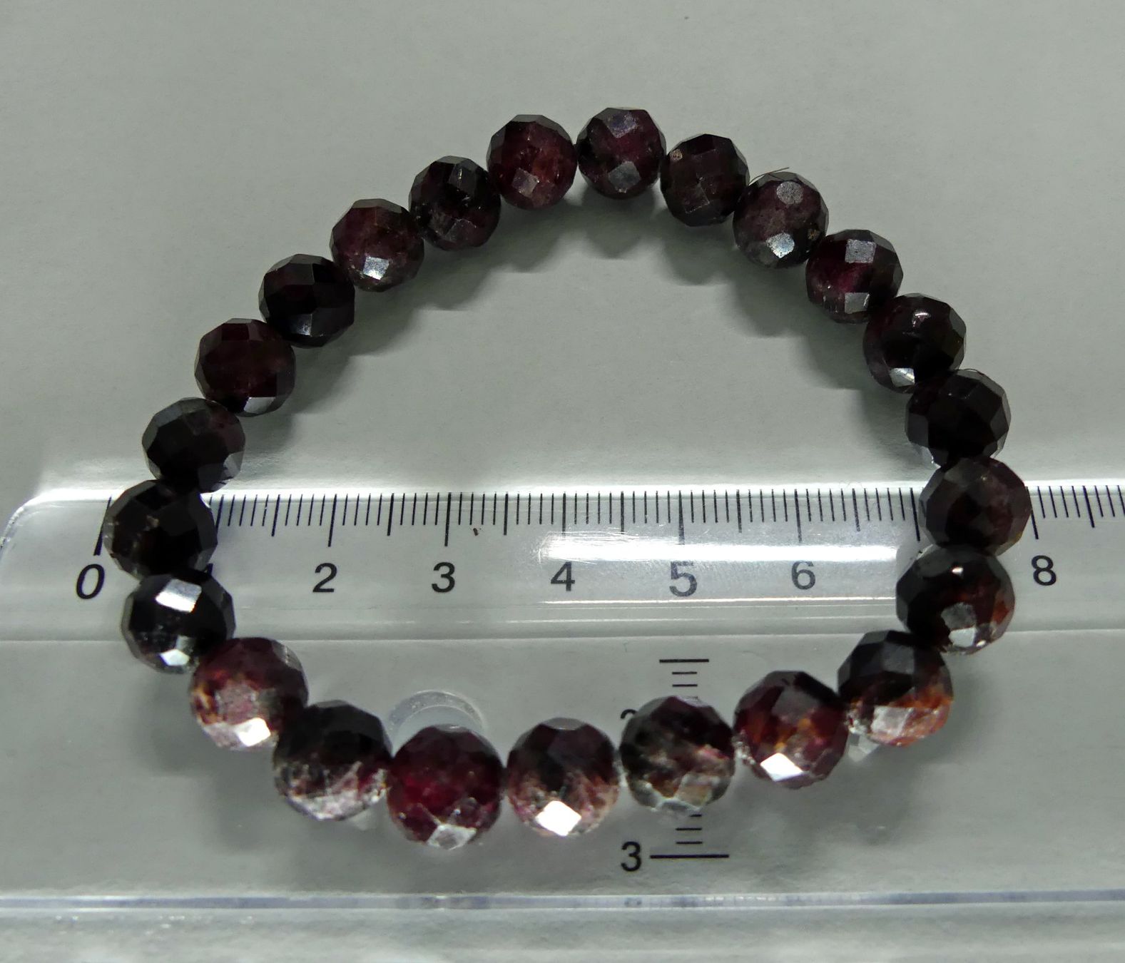 Bracciali & Braccialetti: Armband mit facettierten Granaten – Nuovo e nell'imballaggio originale da Matten b. Interlaken venduto da kero71 3