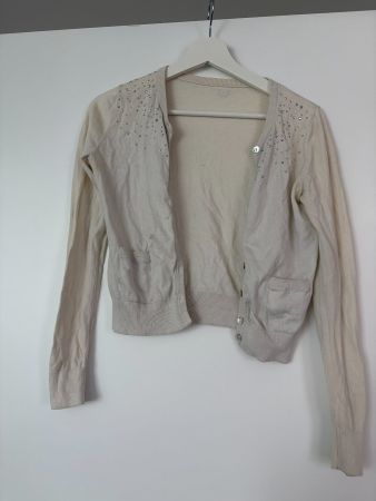 Liu Jo Strickjacke beige mit Strasse, Gr. XS/S - Original