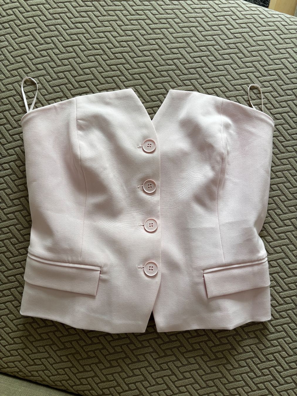 Top: Sommerlicher  Bustier in Rosa – Usato da Bern venduto da ViksiBash 2