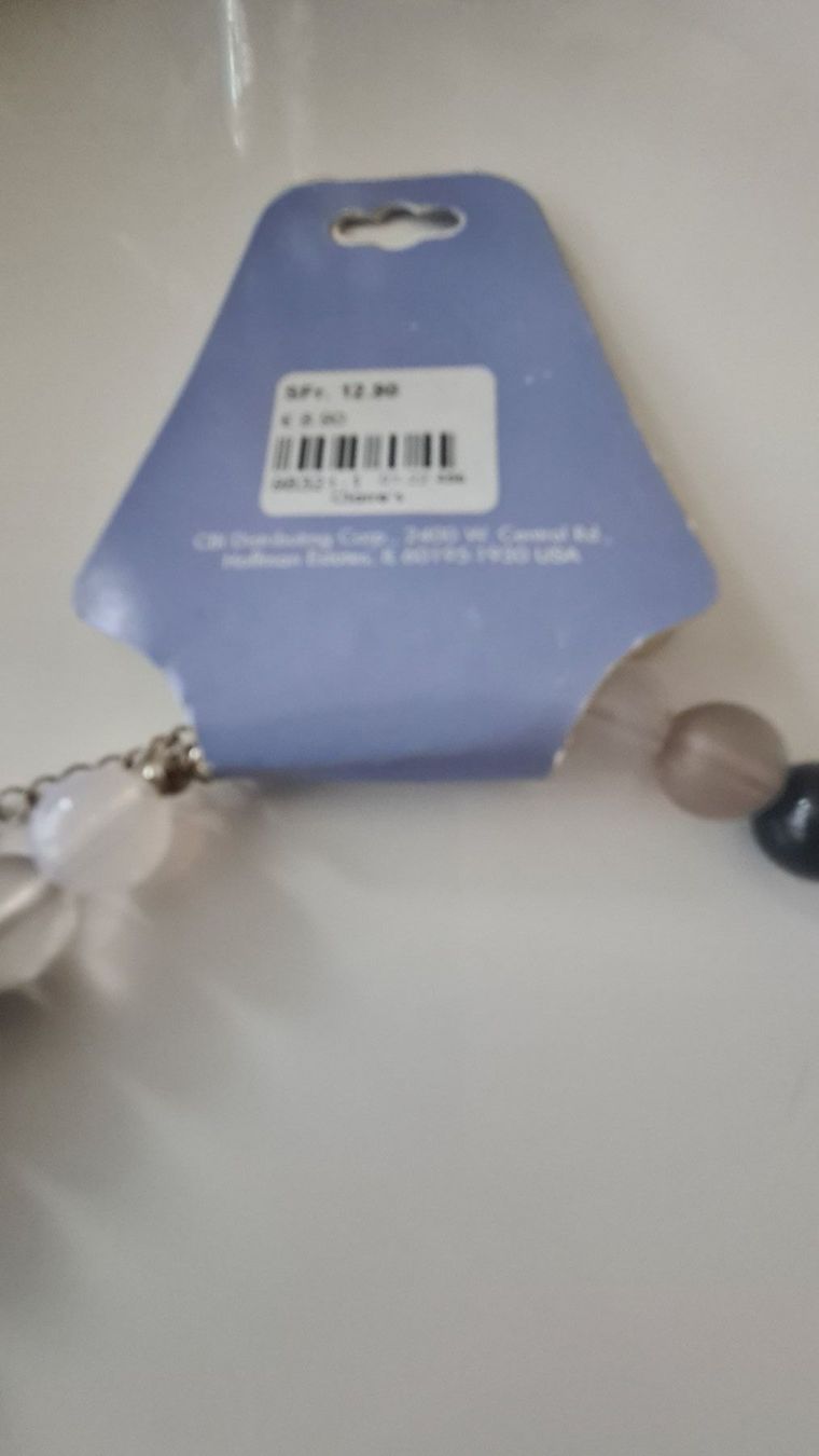Ketten: GLASPERLENKETTE  schwarz weiss von Clair – Neu und originalverpackt aus Brunnen von tan_5pl5 2