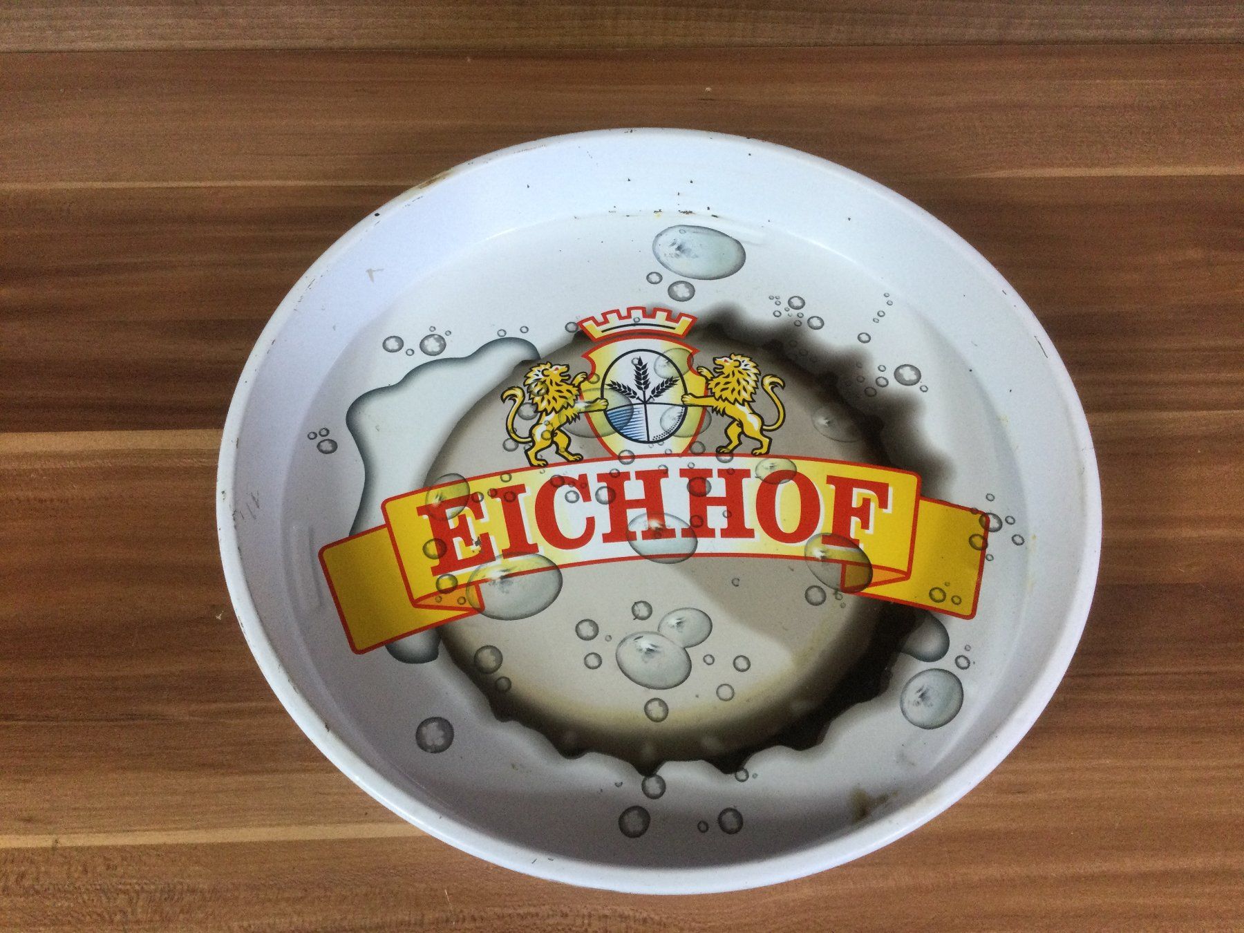 Eichhof Schilder: Gebrauchtes Eichhof Bier Tablett Service Tablett – Gebraucht aus Wangen SZ von kuriosum12 2