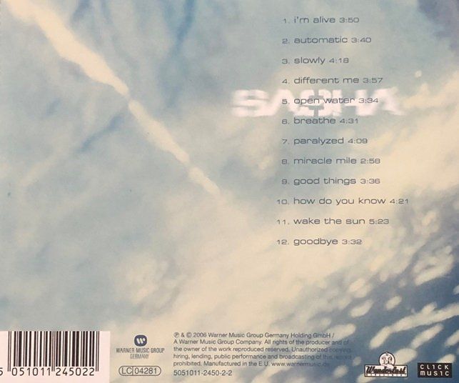 CD: Sasha - Open water – Usato da Grüningen venduto da azulgris 1