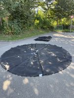 Trampolin Zubehör Sprungtuch und Netz gebraucht schwarz