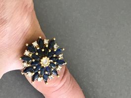 XXL SAPHIR CZ Ring Rg55 UND Rg56 noch verfügbar, ansehen!
