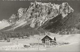 Ehrwald (A) bei Imst ehem. Hotel Spielmann im Tirol ca.1940