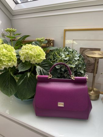 👜 Dolce & Gabbana SICILY Tasche – Dauphine Leder – Neu