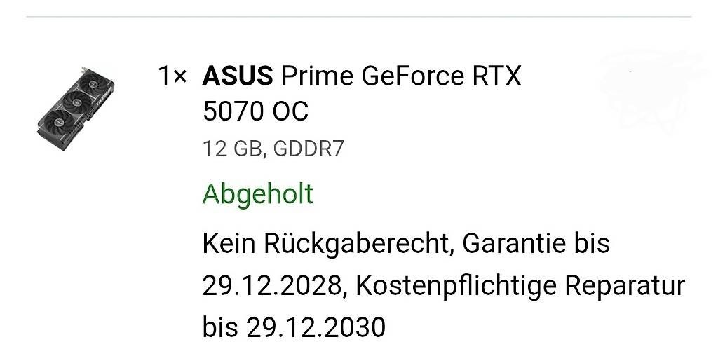 Schede grafiche: Asus Prime rtx 5070 – Nuovo e nell'imballaggio originale da Ostermundigen venduto da Tabunshik