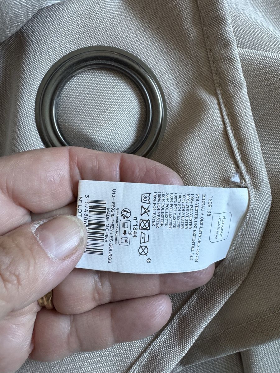 Tende: Rideau beige clair Marina  – Usato da Veyrier venduto da kimedovapa 2