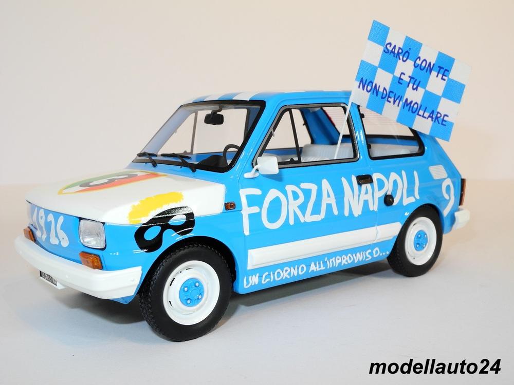 Fiat 126 Personal 4 SET Modellino in scala 1:18 Laudoracing