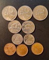 Lot / Konvolut Münzen Kanada