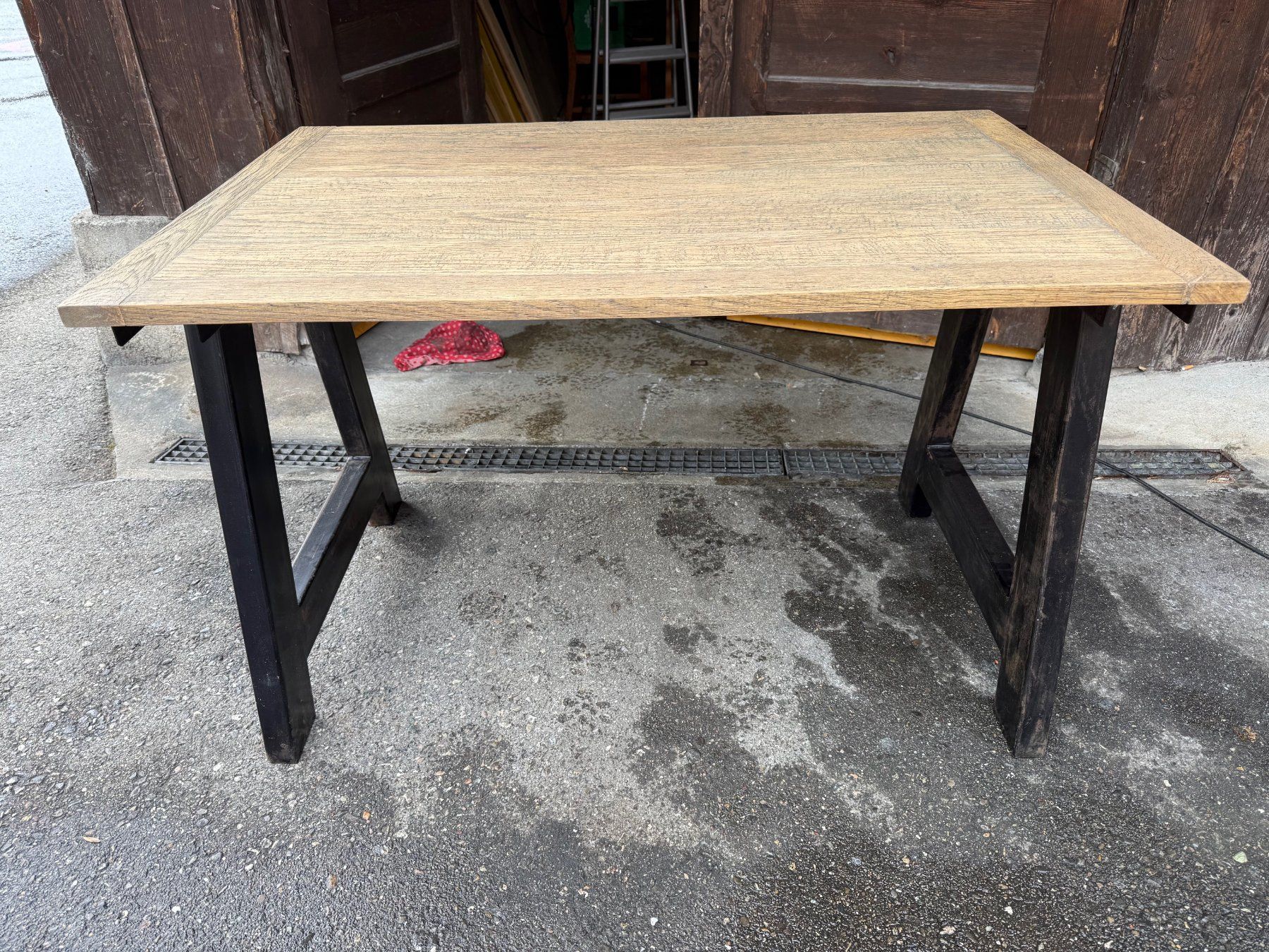 Schreibtische: Eichen Esstisch/Pult Tisch, Eiche/Metall, 120 x 80 cm – Gebraucht aus Koblenz von Rbaldinger54 1