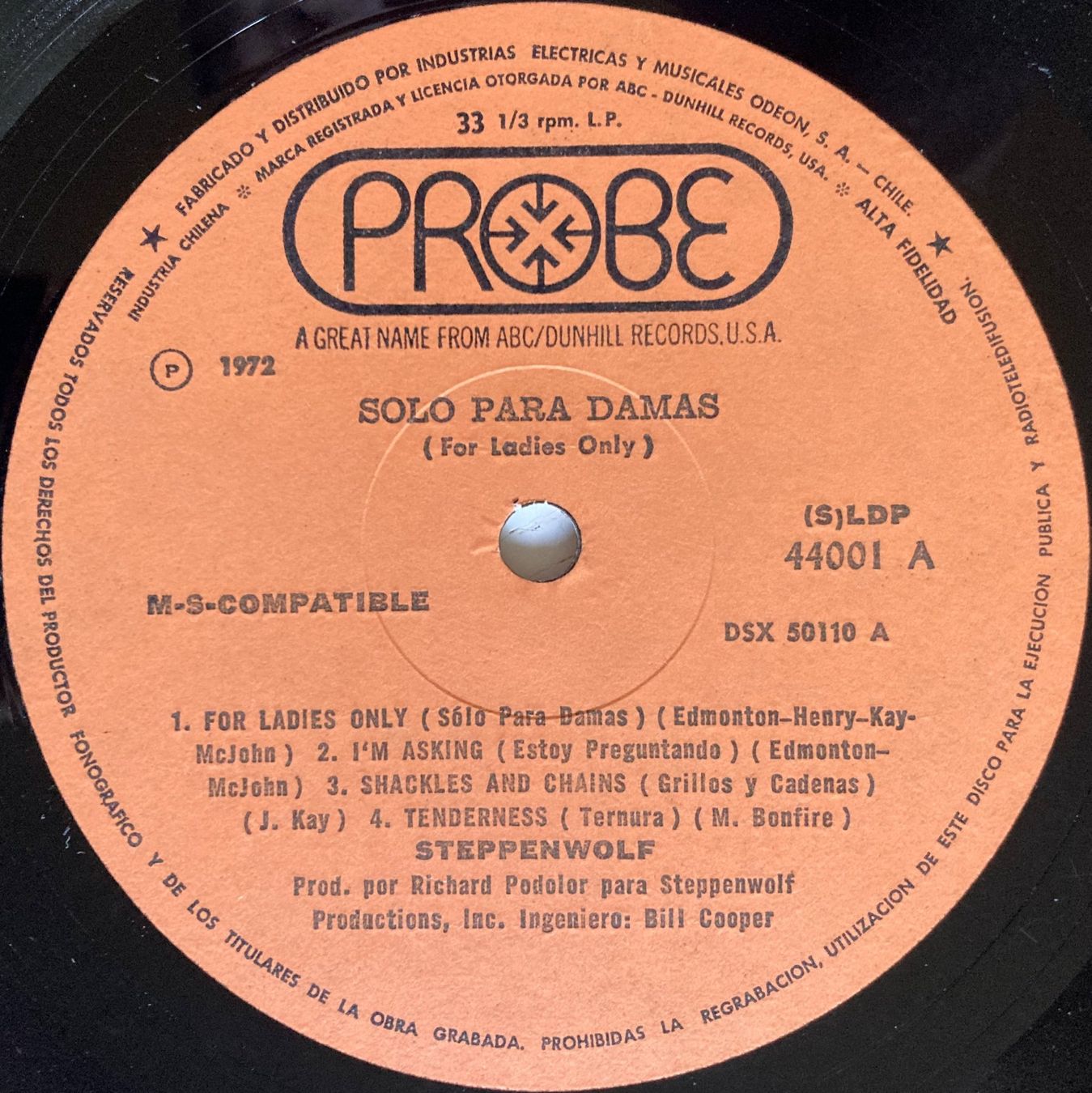 Schallplatten: STEPPENWOLF - FOR LADIES ONLY – Gebraucht aus Bottens von hotter-than-hell 4