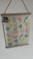 Wandbild mit Spruch "Summer Time" und Tiermotiv