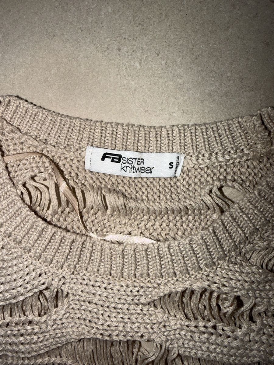 Tops: New Yorker Strickpullover Cropped Beige Grösse S – Neu (gemäss Beschreibung) aus Illnau von koko_33 3